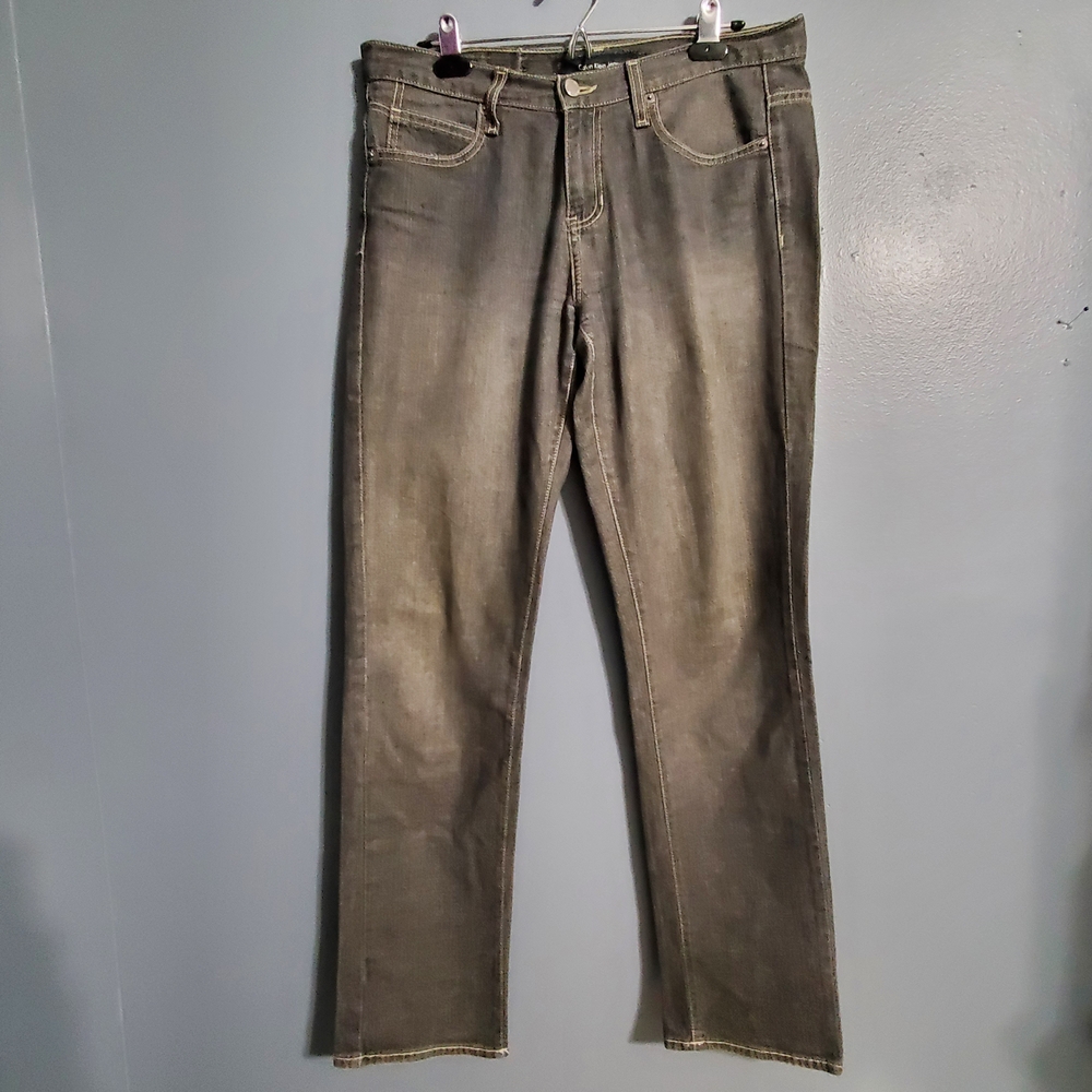 Calvin Klein Classic Gray Brown Women's Skinny Jeans Size 10